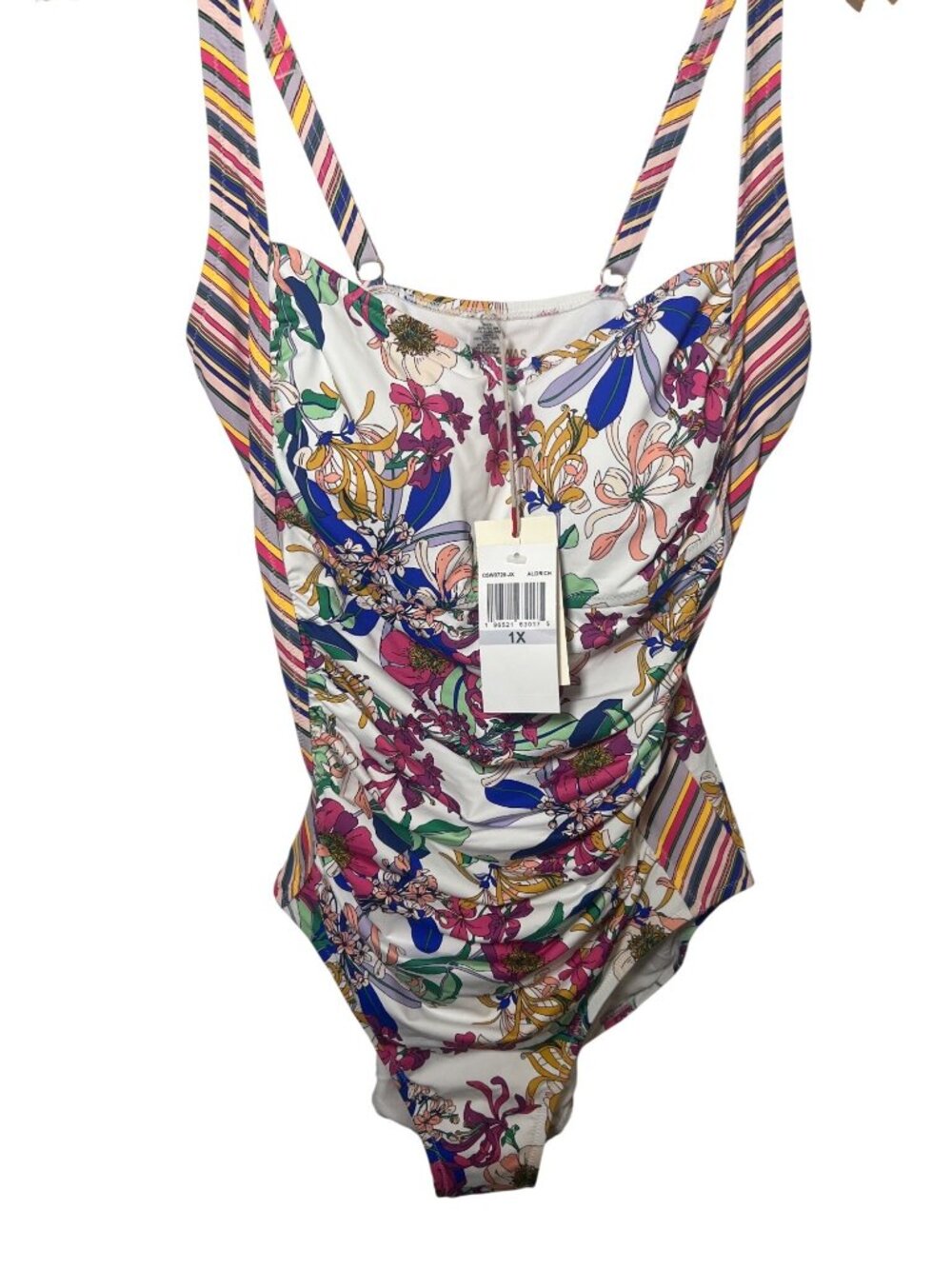 NWT women's JOHNNY WAS swimsuit size 1X New one-piece Aldrich